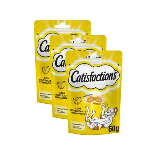 Kit Risparmio 3x60G Catisfactions Snack Gatto