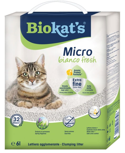 Biokat's Lettiera Agglomerante Micro Bianco Fresh