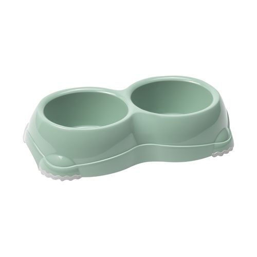 Yes! Ciotola Doppia Gnammy Cane Antiscivolo Verde