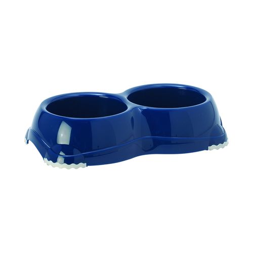 Yes! Ciotola Doppia Gnammy Cane Antiscivolo Blu