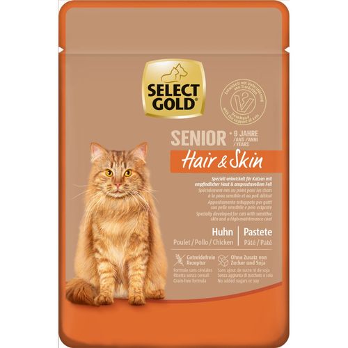 Select Gold Hair&Skin Cat Senior Busta Multipack 12x85G