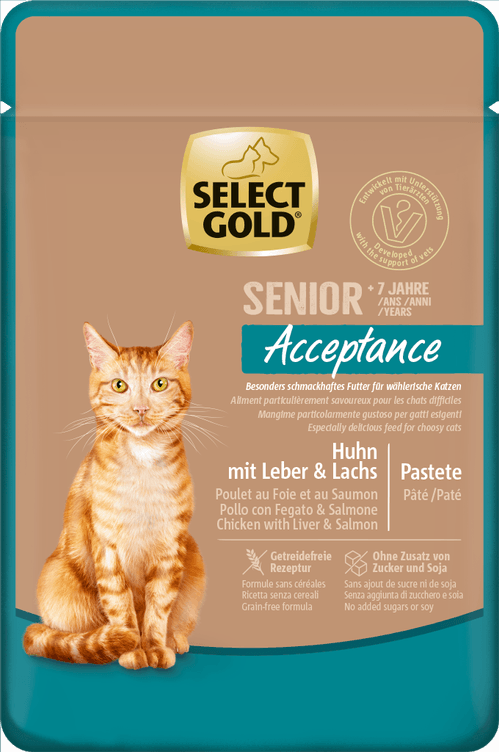 Select Gold Acceptance Cat Senior Busta Multipack 12x85G