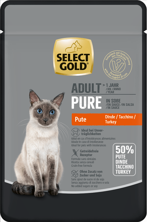 Select Gold Pure Cat Adult In Salsa Busta Multipack 12x85G