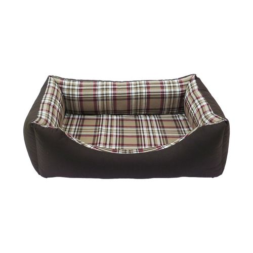 Luna&Teo Cuccia Rettangolare per Cane Scottish Marrone