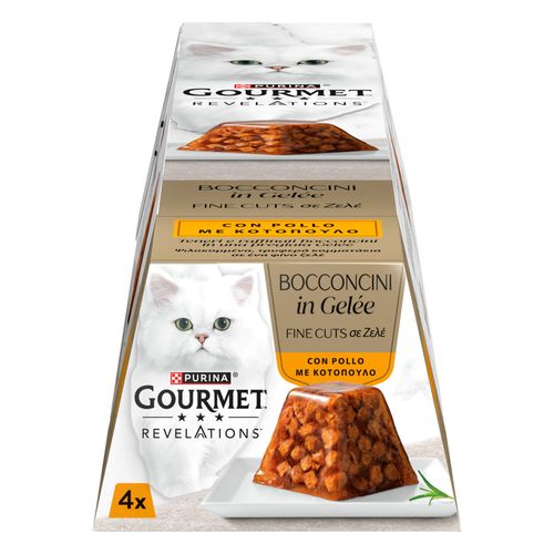 Gourmet Relevations Fine Cuts Cat in Gelée Vaschetta Multipack 4x57G