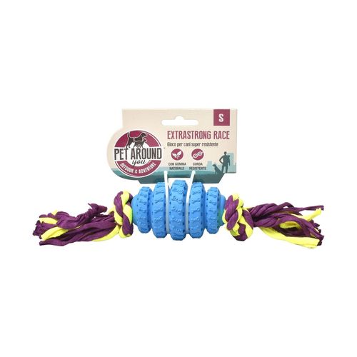 Pet Around You Gioco Cane Corda Extra Strong Race Blu
