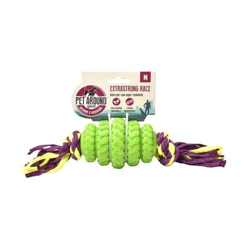 Pet Around You Gioco Cane Corda Extra Strong Race Verde