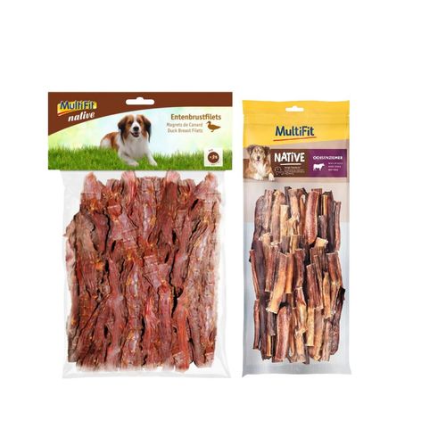 Set Prova Multigusto 400G+750G Multifit Snack Cane Native Filetti e Nervo