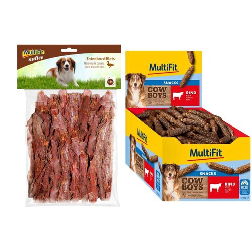Set Prova Multigusto 750G+1.6KG Multifit Snack Cane Cowboys e Native