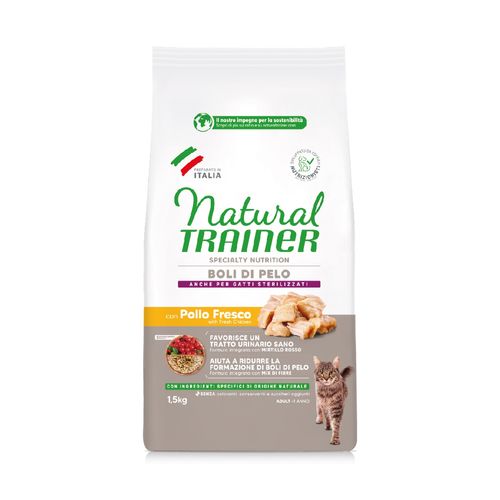 Natural Trainer Gatto Hairball Adult Pollo