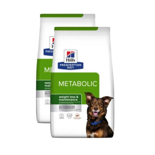 Kit Risparmio 2x12KG Hill's Prescription Diet Metabolic Cani con Agnello e Riso