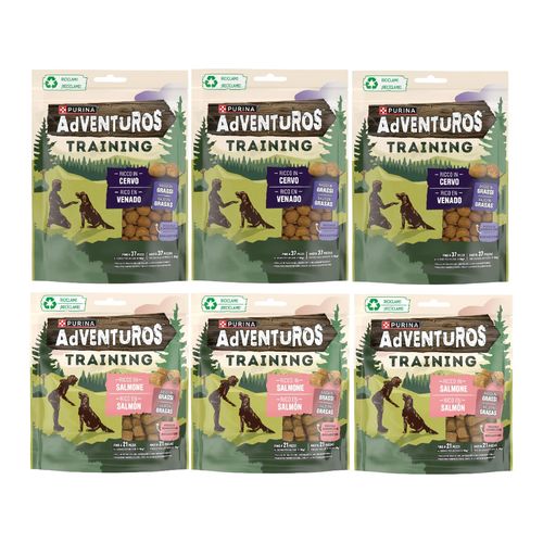 Set Prova Multigusto 6x115G Purina Snack Dog Adventuros Training