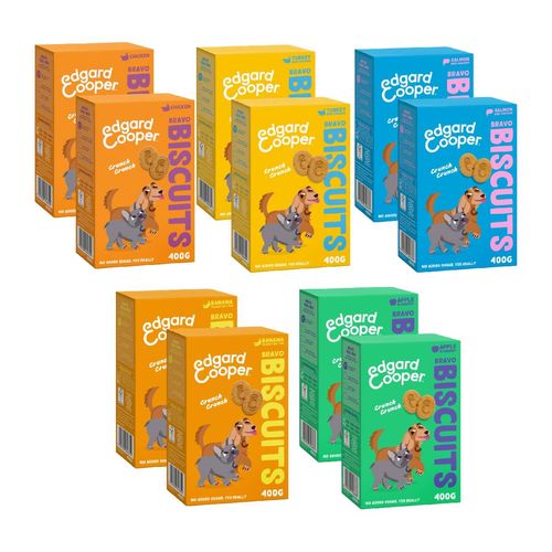 Set Prova Multigusto 10x400G Edgard&Cooper Snack Cane Biscotti Bravo