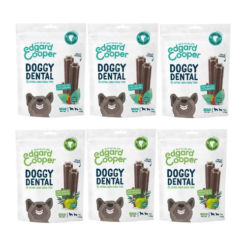 Set Prova Multigusto 6x240G Edgard & Cooper Snack Doggy Dental Small