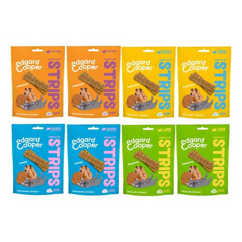 Set Prova Multigusto 8x75G Edgard&Cooper Snack Cane Strisce