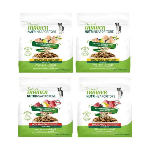 Set Prova Multigusto 4x120G Natural Trainer Dog NutrInsaporitore