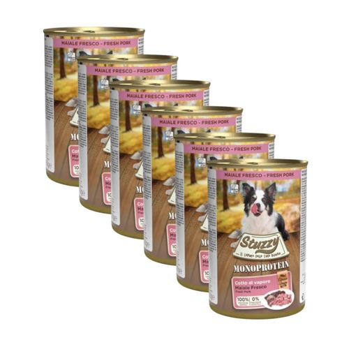 Kit Risparmio 6x400G Stuzzy Dog Monoprotein Lattina