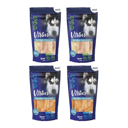 Set Prova Multigusto 4x90G Virtus Medium Dog Natural Collagen Bars