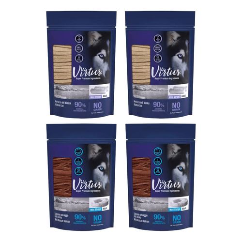 Set Prova Multigusto 4x90G Virtus Dog Snack Mini Strips