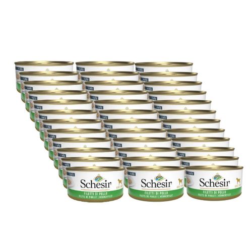 Kit Risparmio 36x150G Schesir Dog Lattina