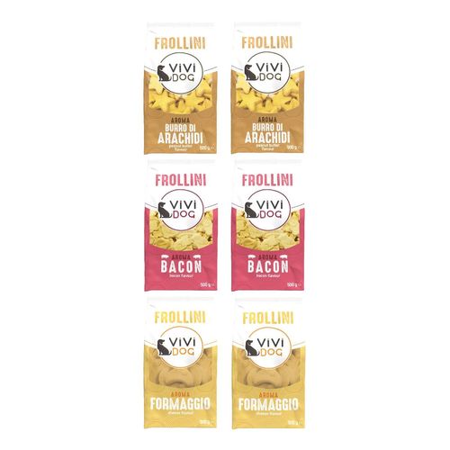 Set Prova Multigusto 6x500G ViVi Dog Biscotti Frollini