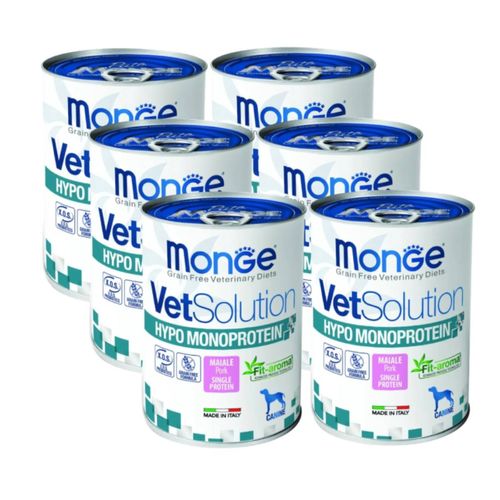 Kit Risparmio 6x400G Monge Vet Solution Hypo Monoproteico