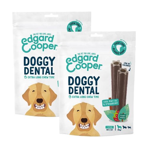 Kit Risparmio 2x240G Edgard & Cooper Snack Doggy Dental Large