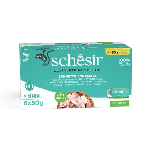Schesir Cat Complete Nutrition Lattina Multipack 6x50G