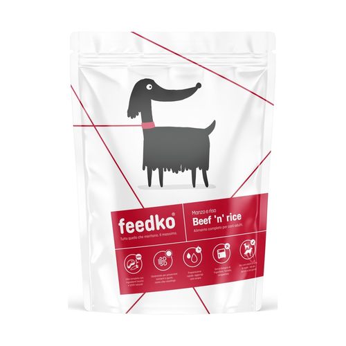 Feedko Dog Manzo e Riso Alimento Disidratato