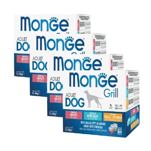 Kit Risparmio 48x100G Monge Dog Grill Busta