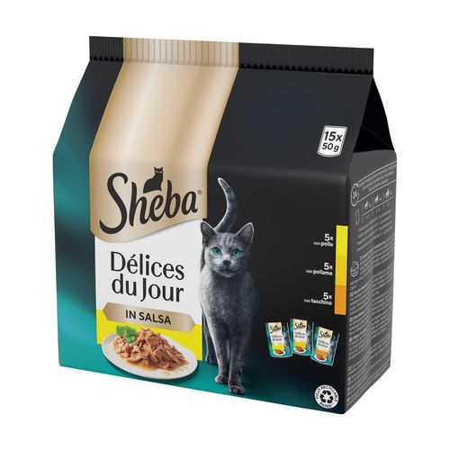 Sheba Délices Du Jour in Salsa Cat Busta Multipack 15x50G