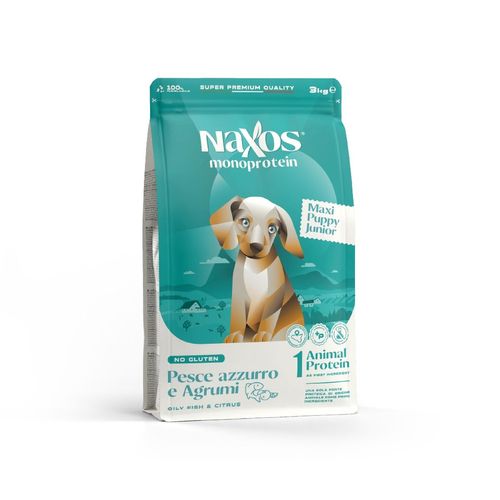 Naxos Monoprotein Maxi Puppy Junior Pesce Azzurro e Agrumi