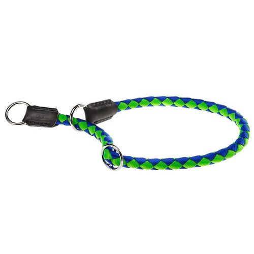 Collare per Cani Grandi Twist Verde e Blu