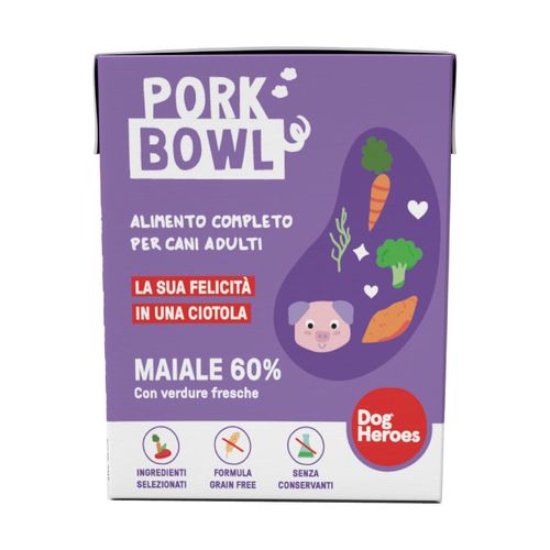 Dog Heroes Bowl Cane Maiale