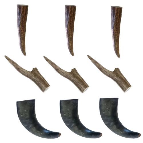 Kit Multigusto 9PZ Wolly's Ranch Dog Snack Corno Medium