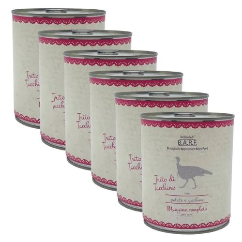 Kit Risparmio 6x800G Dr.Clauder's B.A.R.F. Dog Lattina