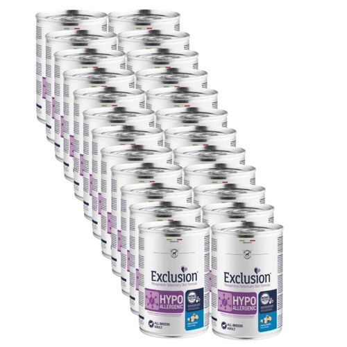 Kit Risparmio 24x400G Exclusion Dog Diet Hypoallergenic