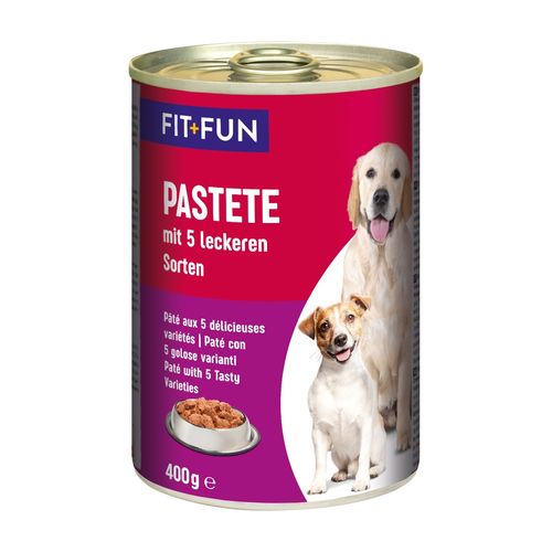 Fit+Fun Dog Paté Lattina 400G