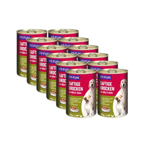 Kit Risparmio 12x400G Fit+Fun Dog Lattina