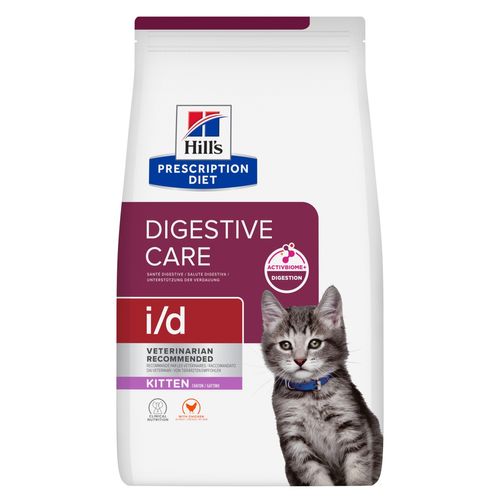 Hill's Prescription Diet i/d Digestive Care Alimento Secco per Gattini con Pollo