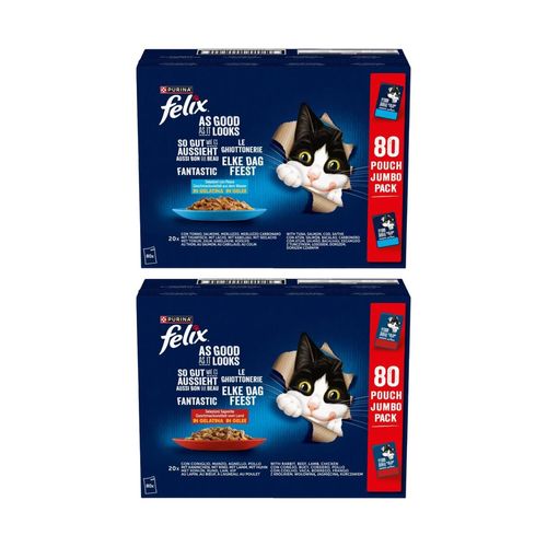 Kit Multigusto 160x85g Felix Le Ghiottonerie Cat Busta