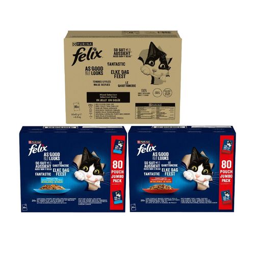 Kit Multigusto 240x85g Felix Le Ghiottonerie Cat Busta