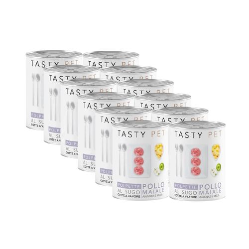 Kit Risparmio 12x400G Tasty Pet Dog Polpette