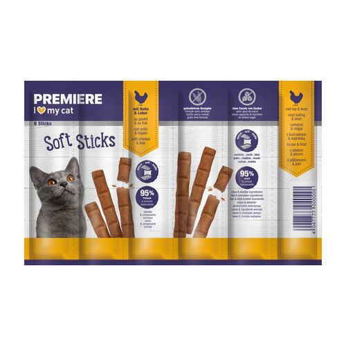 Premiere Cat Snack Soft Sticks 36G