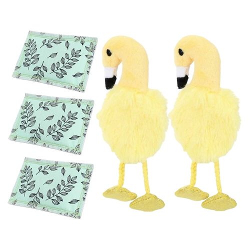 Kit Gioco Gatto Fenicottero Giallo + Cuscino Valeriana