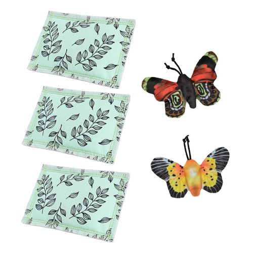 Kit Gioco Gatto Farfalle + Cuscino alla Valeriana