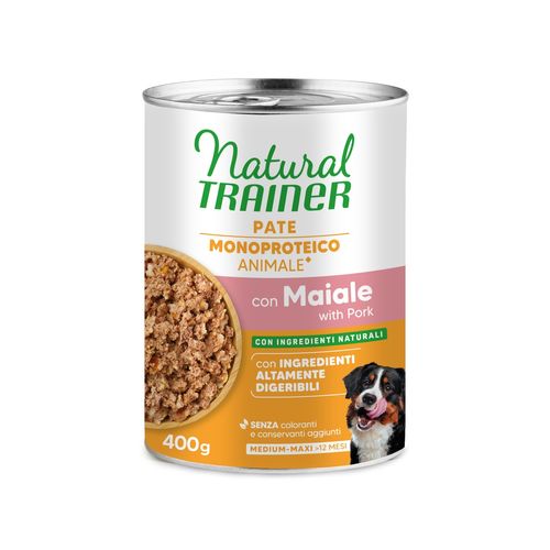 Natural Trainer Monoproteico Dog Lattina Multipack 400G
