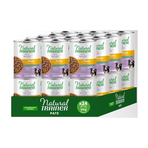 Kit Risparmio 24x400G Natural Trainer Senior Medium Maxi