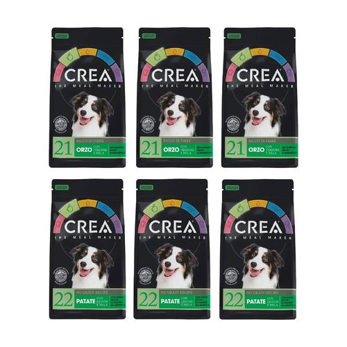 Set Prova Multigusto 6x600G Crea Dog Mix