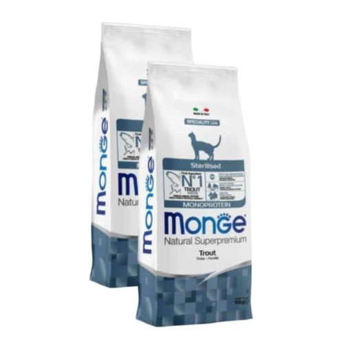 Monge Natural Superpremium Sterilised Cat Adult con Trota
